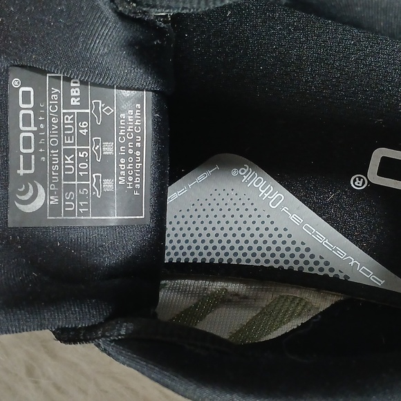 Topo Athletic Green and Orange Trail Running Shoes Men's Sz 11.5 - Picture 11 of 11